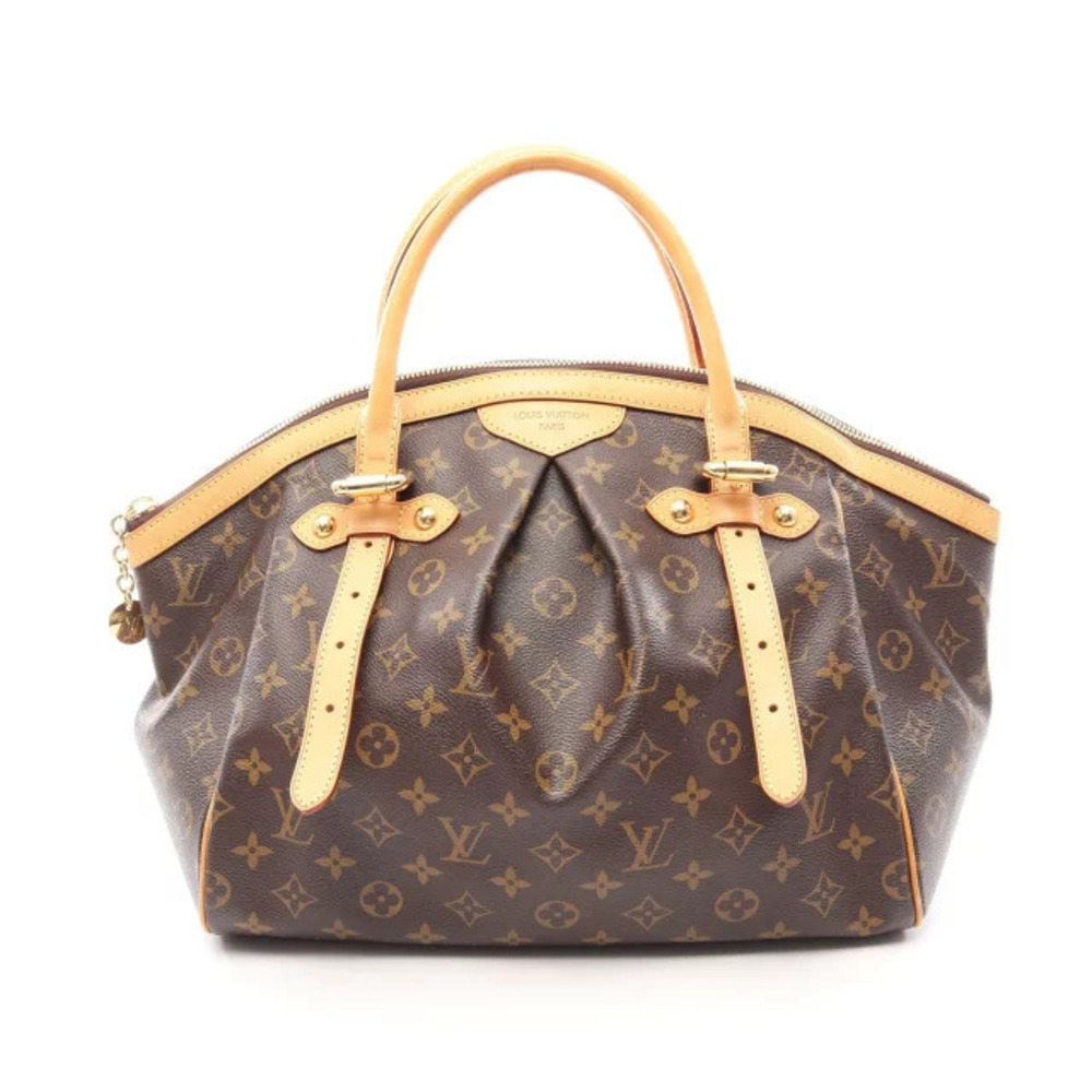 Louis Vuitton Tivoli Monogram Top Handle Bag Canvas Leather Brown